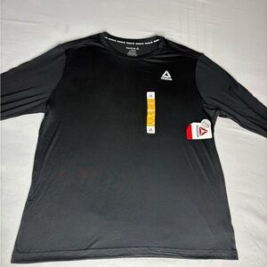 Reebok Men's Charcoal Long Sleeve Shirt